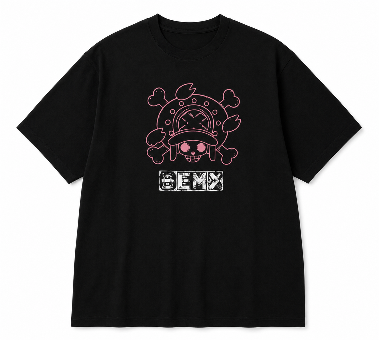 ONE PIECE – Chopper Herren T-Shirt Schwarz – 100 % Baumwolle