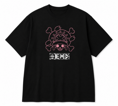 ONE PIECE – Chopper Herren T-Shirt Schwarz – 100 % Baumwolle