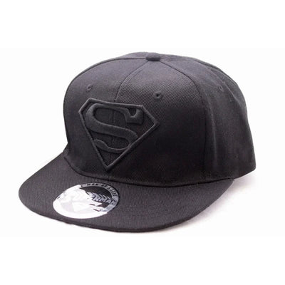 SUPERMAN - DC Comics Logo Snapback Cap - Schwarz