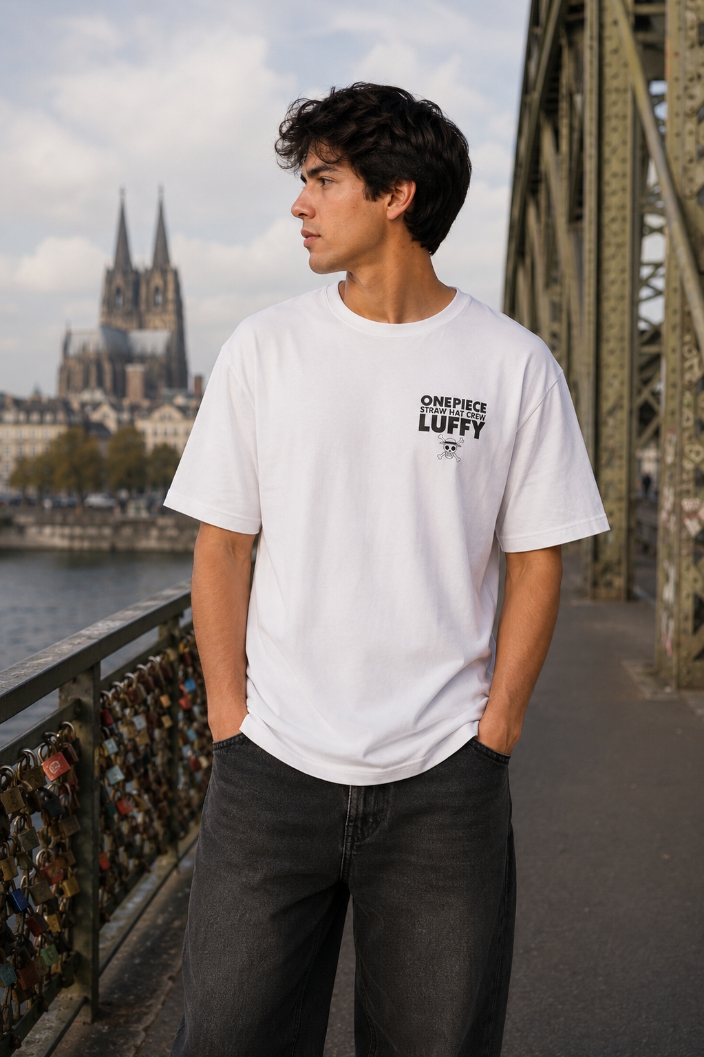 ONE PIECE - Strohhut-Bande Ruffy - Herren T-Shirt