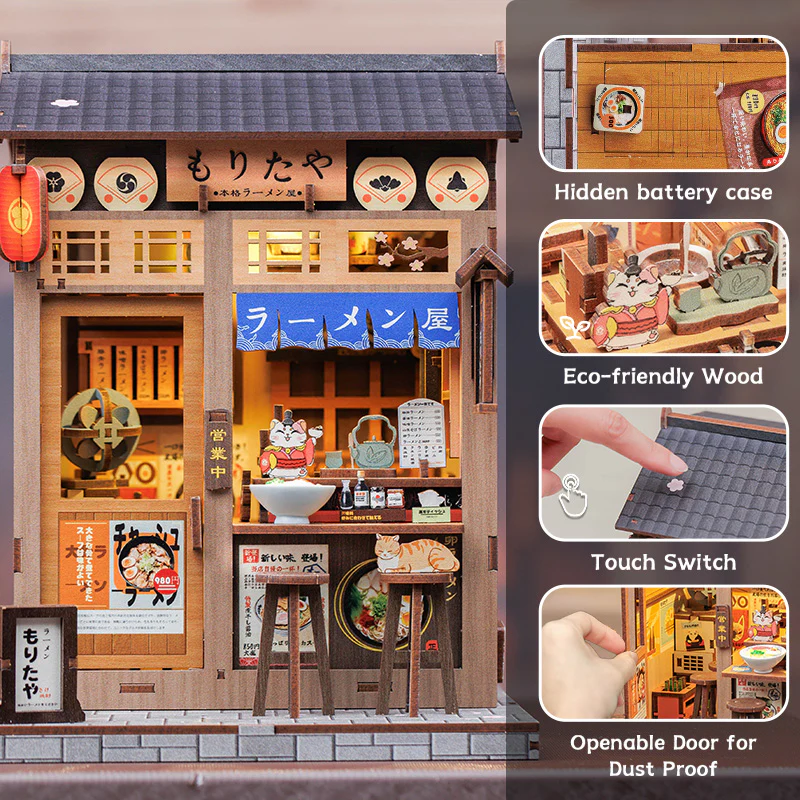 MINIATURE HOUSE - DIY Choshi no Shitamachi - 218pc + LED Light